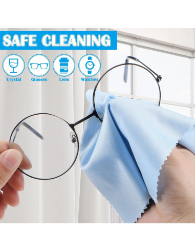 Paños de Microfibra Fabbay 200 Pcs 15x18 cm para Gafas