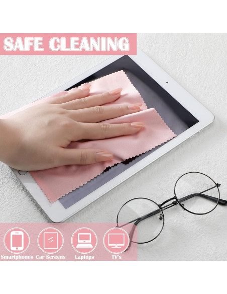 Paños de Microfibra Fabbay 200 Pcs 15x18 cm para Gafas
