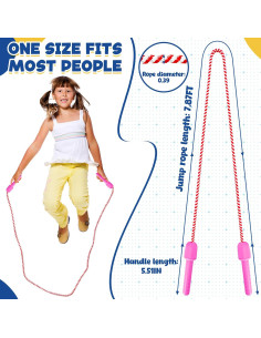 Cuerda de Salto ZATAYE para Niños 2.37m Ajustable Multicolor 2