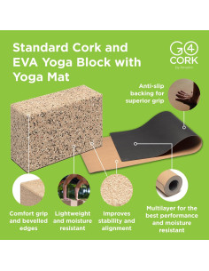 Juego de Esteras y Bloques de Corcho Go4Cork | Antideslizante y Ligero 2