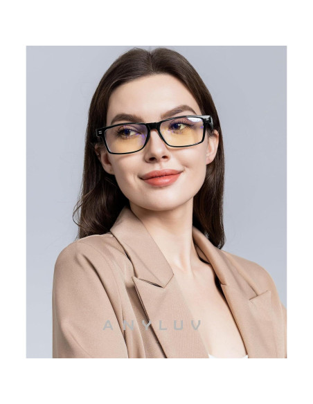 Gafas de Bloqueo de Luz Azul ANYLUV AN217-EP para Hombres y Mujeres
