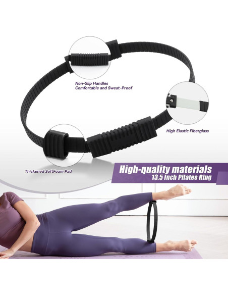 Anillo de Pilates Krightlink 35.56 cm Silicona Ergonómico