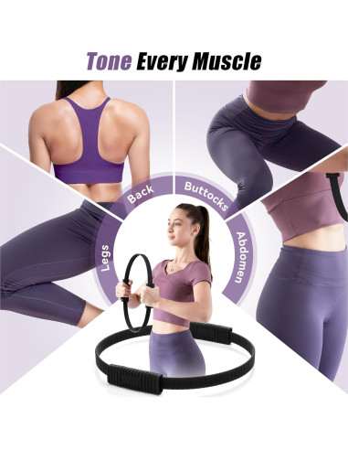 Anillo de Pilates Krightlink 35.56 cm Silicona Ergonómico