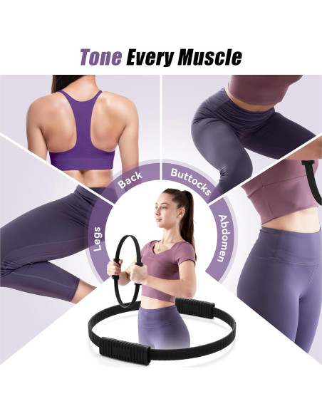 Anillo de Pilates Krightlink 35.56 cm Silicona Ergonómico