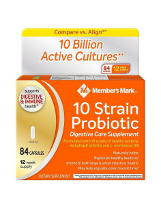 Suplemento Probiotico Member's Mark 84 Cápsulas Digestivas