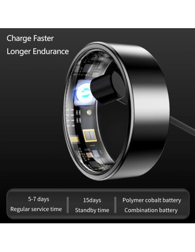 Anillo Inteligente Koepovk Talla 11 Oro Monitor de Salud