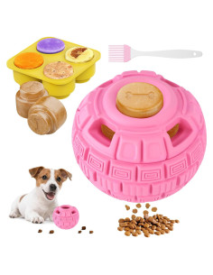 Bola de Enriquecimiento para Perros YEENER Rosa 3-en-1