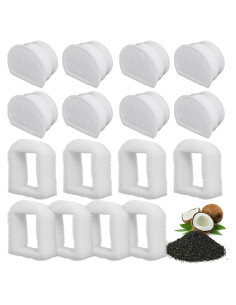 Filtros de Reemplazo Poweka para Fuentes de Agua para Gatos - 16 Piezas