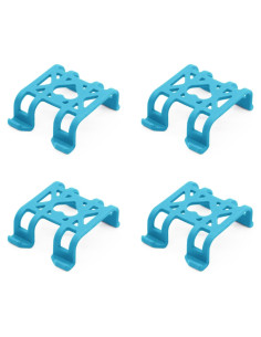 4 Clips de Goma Quilax para Localizador GPS Tractive - Azul