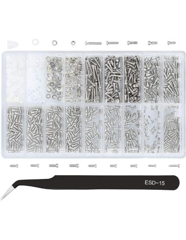 Kit de Reparación de Gafas MMOBIEL 1010 Piezas con Destornilladores