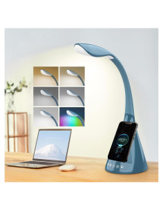 Lámpara de Escritorio LED DOKEEP SWANI 50W 16 Modos Carga Qi