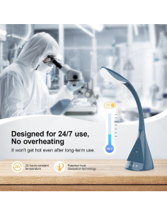 Lámpara de Escritorio LED DOKEEP SWANI 50W 16 Modos Carga Qi 2