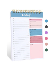 Bloc de Notas de Tareas CICPAP 52 Hojas Rosa y Azul