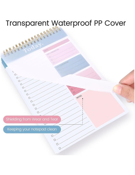 Bloc de Notas de Tareas CICPAP 52 Hojas Rosa y Azul