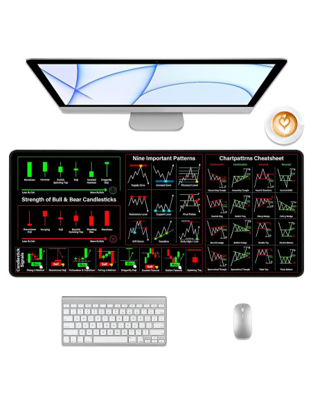 Alfombrilla de Ratón Grande POLEUVETLT 70x30cm Antideslizante Alfombrilla de Ratón Grande POLEUVETLT 70x30cm Antideslizante
