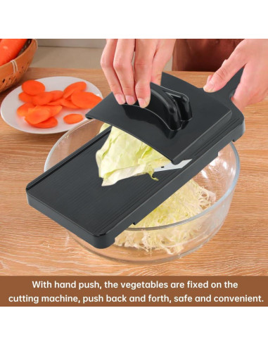 Cortador de Mandolina Multifuncional JIANWEI Negro 32x10cm