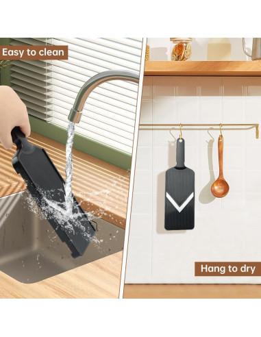 Cortador de Mandolina Multifuncional JIANWEI Negro 32x10cm