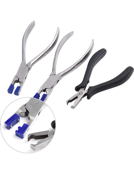 Kit de Pinzas para Gafas Chazcool Profesional Acero Inoxidable