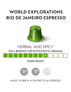 Cápsulas de Café Espresso Nespresso Río de Janeiro 50 Unidades 2