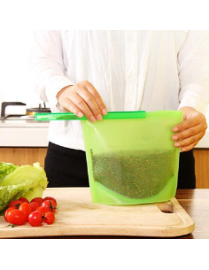 Bolsa de Almacenamiento de Silicona Reutilizable Genérica 15.5x19cm 2