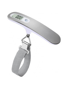 Báscula Digital de Viaje QUMOX 50kg Alta Precisión Plata