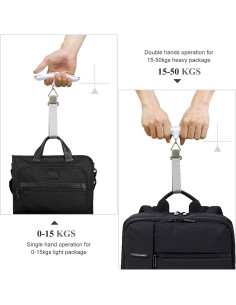 Báscula Digital de Viaje QUMOX 50kg Alta Precisión Plata 2