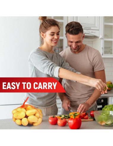 200 Bolsas de Malla Reutilizables BURIUS para Verduras 34.8 CM