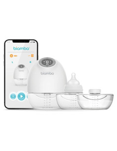 Extractor de Leche Eléctrico Biamba Portátil 180ml Manos Libres