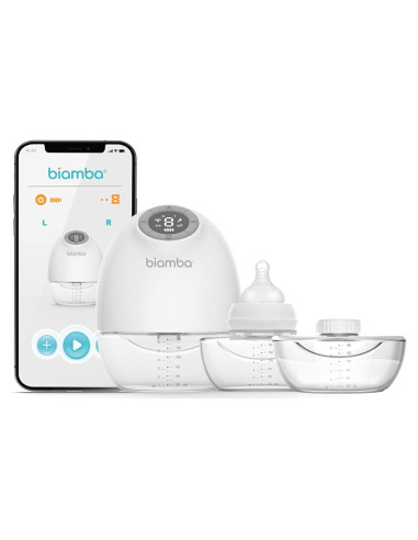 Extractor de Leche Eléctrico Biamba Portátil 180ml Manos Libres