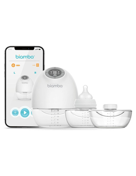 Extractor de Leche Eléctrico Biamba Portátil 180ml Manos Libres