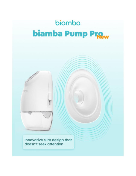 Extractor de Leche Eléctrico Biamba Portátil 180ml Manos Libres