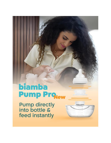Extractor de Leche Eléctrico Biamba Portátil 180ml Manos Libres