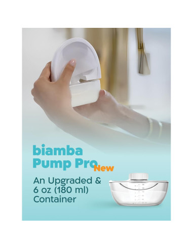 Extractor de Leche Eléctrico Biamba Portátil 180ml Manos Libres