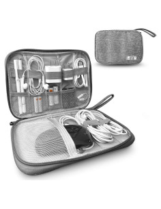 Organizador de Cargadores ToolBay Gris - Bolsa de Viaje Compacta