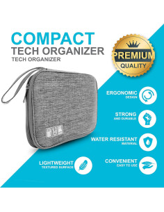 Organizador de Cargadores ToolBay Gris - Bolsa de Viaje Compacta 2