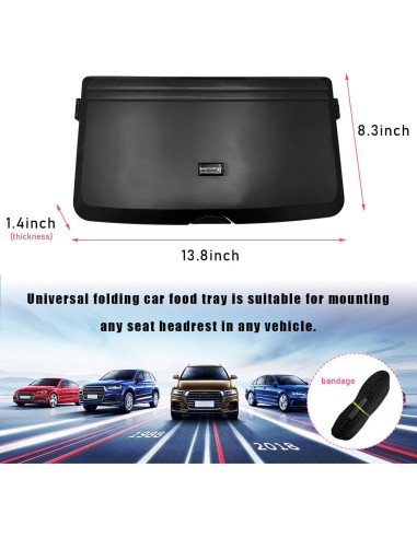 Soporte de bandeja de comida plegable Sylvil para automóvil