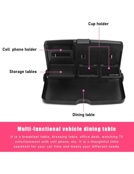 Soporte de bandeja de comida plegable Sylvil para automóvil