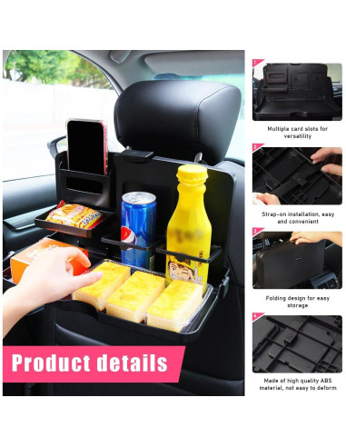 Soporte de bandeja de comida plegable Sylvil para automóvil