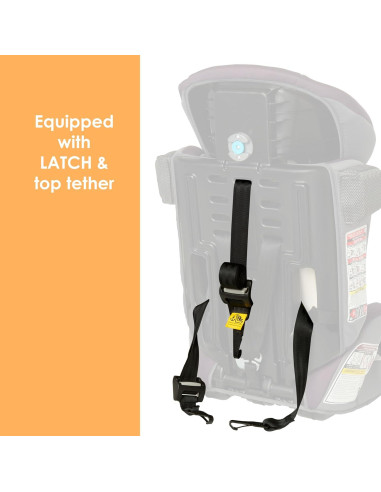 Asiento de Aumento 3 en 1 Baby Trend Hybrid SI Dash Ciruela