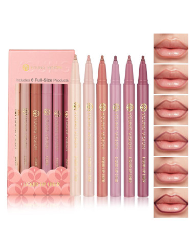 Set de Lápices Labiales JOVEN VISIÓN 6 Piezas Mate Nude