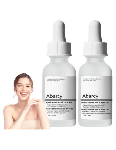 Conjunto Sueros Faciales Abarcy: Ácido Hialurónico 2% + Niacinamida 10%