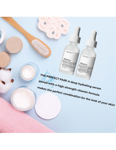 Conjunto Sueros Faciales Abarcy: Ácido Hialurónico 2% + Niacinamida 10%
