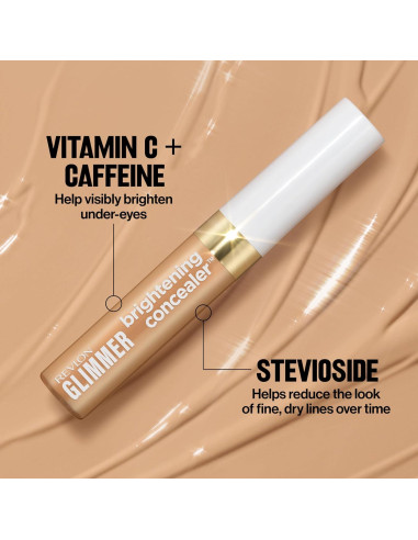 Corrector Iluminador Revlon Glimmer 135, 8.8 ml, Maquillaje Líquido