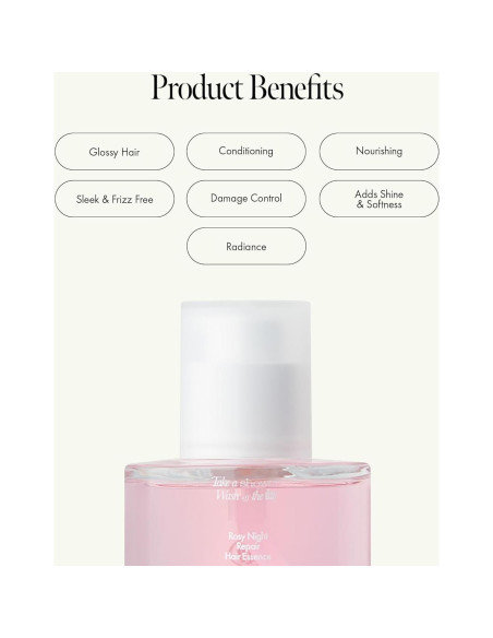 Esencia para Cabello Rosy Night Repair 50ml - Vegana y Sin Parabenos