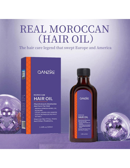 Aceite de Argán Marroquí 100ml - Hidratante y Reparador para Cabello