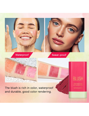 Barra de Rubor en Crema FYEBOO 17g Rosa Tímido Multiusos