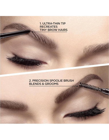 L'Oreal Paris Paquete Maquillaje Ojos: Máscara y Lápiz Cejas