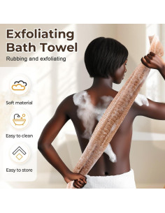 Esponja de Red Exfoliante Africana Seivble 2 Piezas 80 cm 2