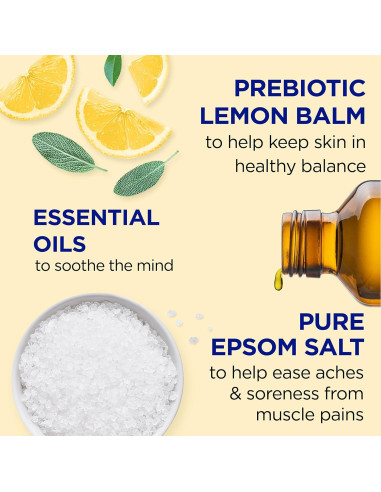 Sal de Epsom Pura Dr Teal 1.36 kg con Bálsamo de Limón