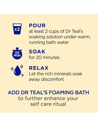 Sal de Epsom Pura Dr Teal 1.36 kg con Bálsamo de Limón